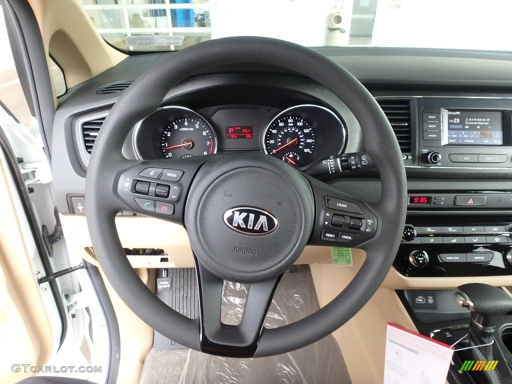 2018 Sedona LX - Clear White / Camel Beige photo #18