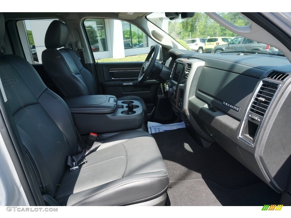 2018 1500 Laramie Quad Cab 4x4 - Bright Silver Metallic / Black photo #16