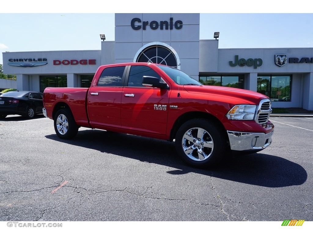 2018 1500 Big Horn Crew Cab - Flame Red / Black/Diesel Gray photo #1