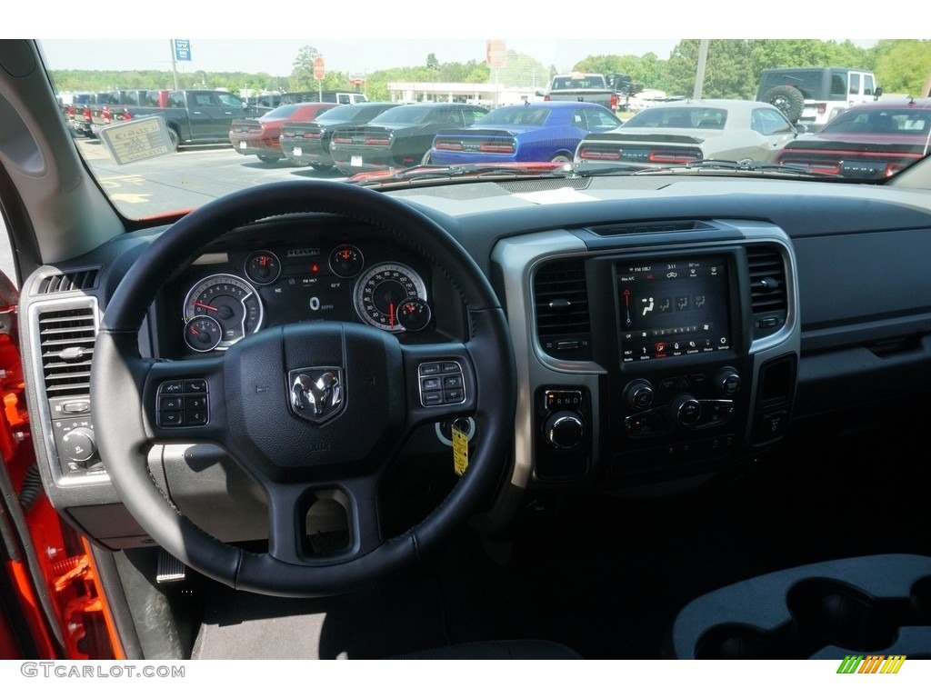 2018 1500 Big Horn Crew Cab - Flame Red / Black/Diesel Gray photo #6