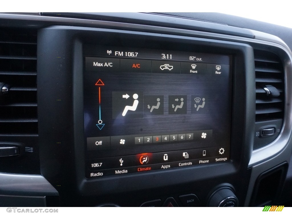 2018 1500 Big Horn Crew Cab - Flame Red / Black/Diesel Gray photo #8