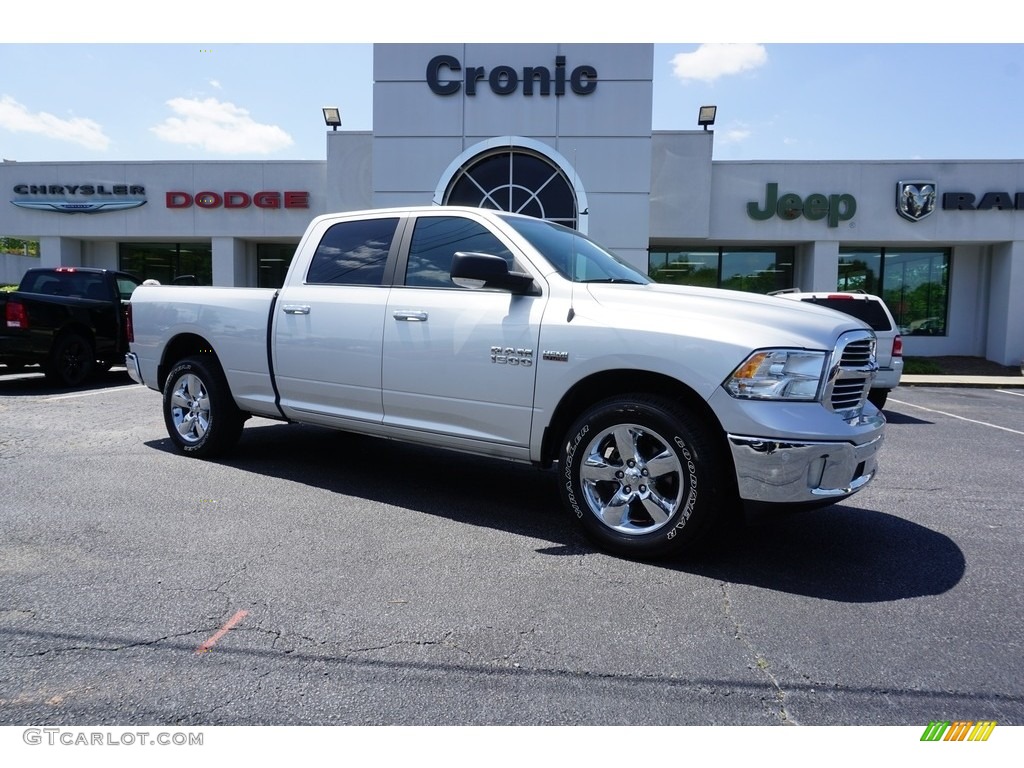 2018 1500 Big Horn Crew Cab - Bright Silver Metallic / Black/Diesel Gray photo #1