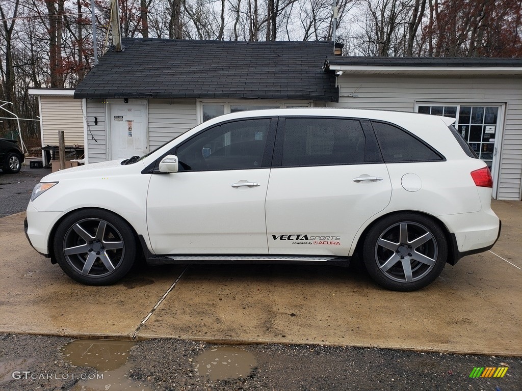 2009 MDX  - Aspen White Pearl / Ebony photo #4