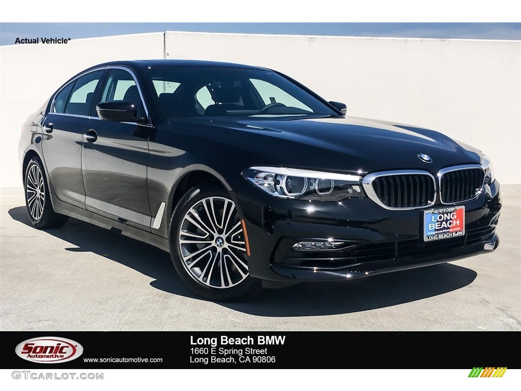 2018 5 Series 530i Sedan - Jet Black / Black photo #1