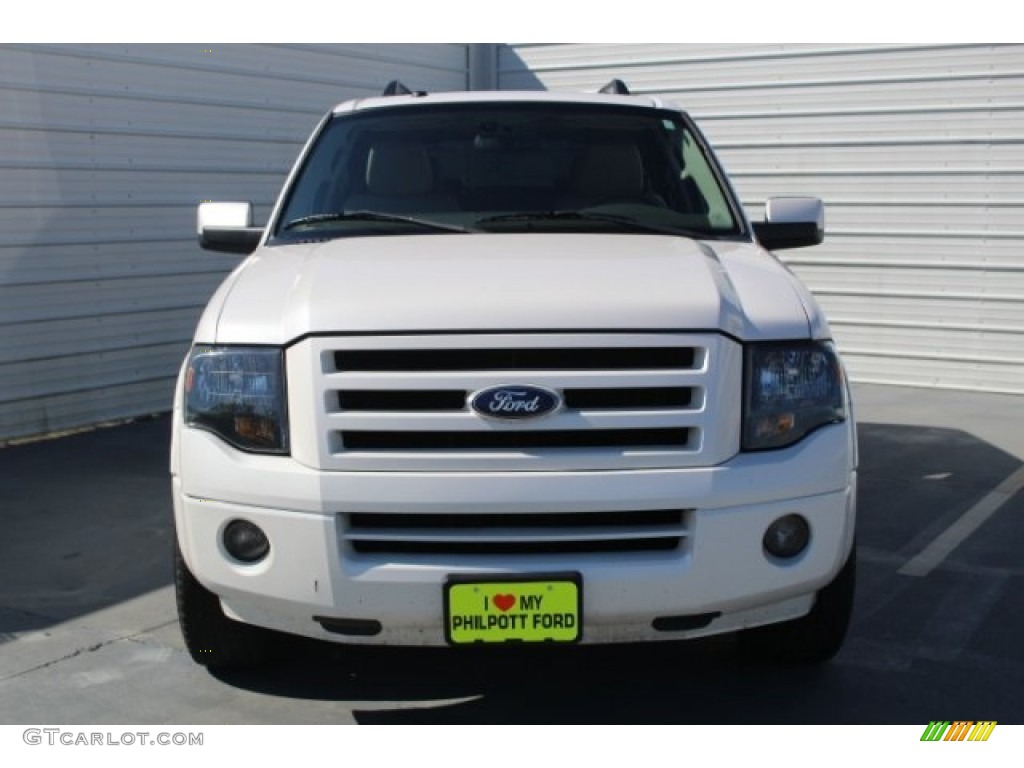 2010 Expedition EL Limited - White Platinum Tri-Coat Metallic / Stone photo #2