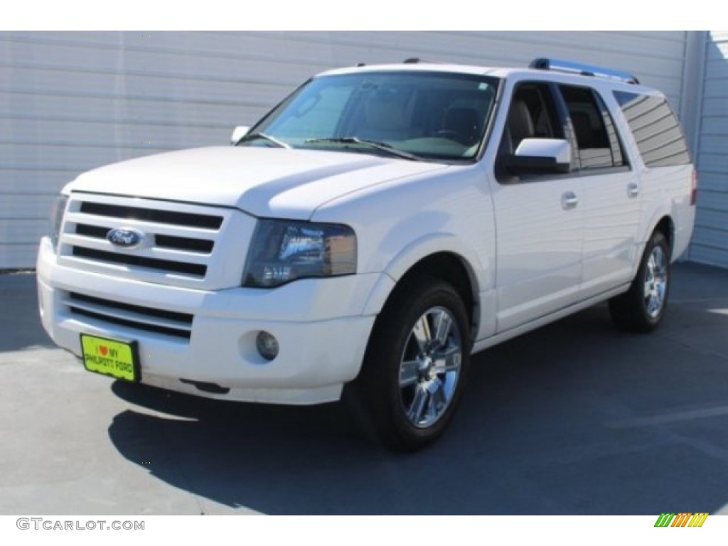 2010 Expedition EL Limited - White Platinum Tri-Coat Metallic / Stone photo #3