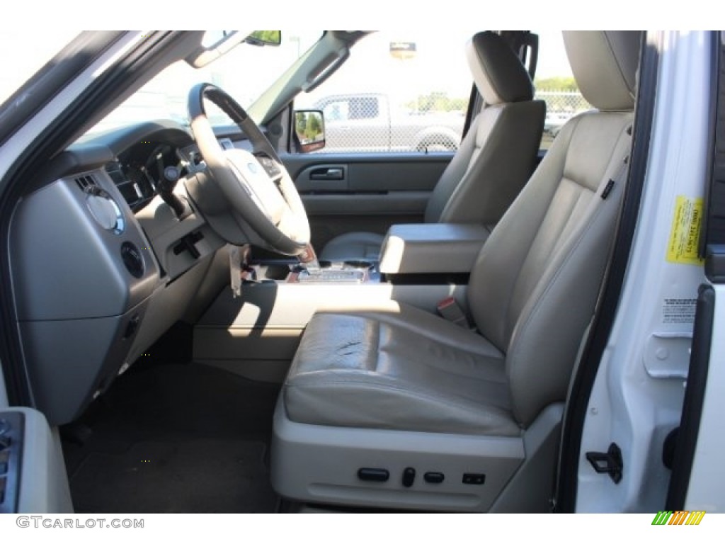 2010 Expedition EL Limited - White Platinum Tri-Coat Metallic / Stone photo #15