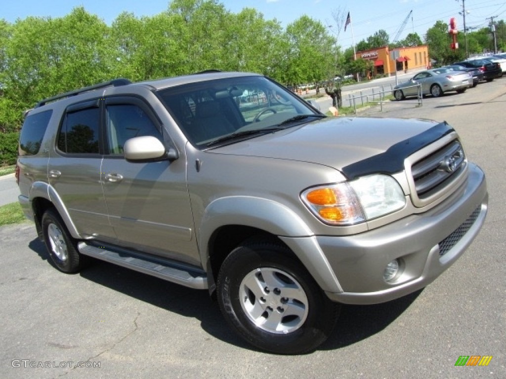 2004 Sequoia SR5 4x4 - Desert Sand Mica / Oak photo #3