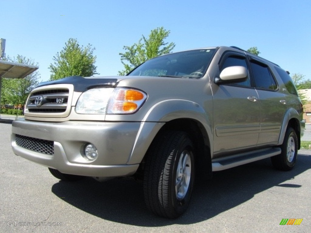 2004 Sequoia SR5 4x4 - Desert Sand Mica / Oak photo #6
