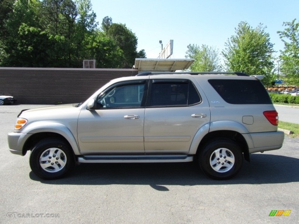 2004 Sequoia SR5 4x4 - Desert Sand Mica / Oak photo #7