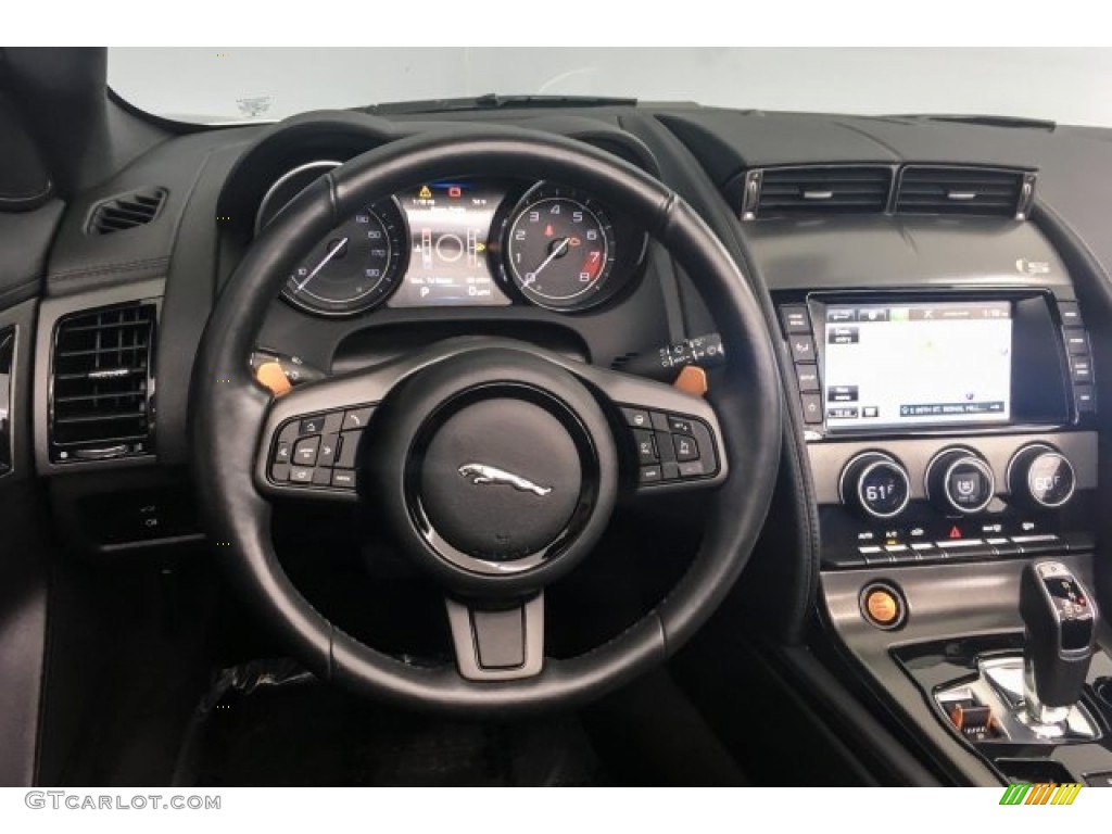 2015 Jaguar F-TYPE Convertible Jet Steering Wheel Photo #126887826