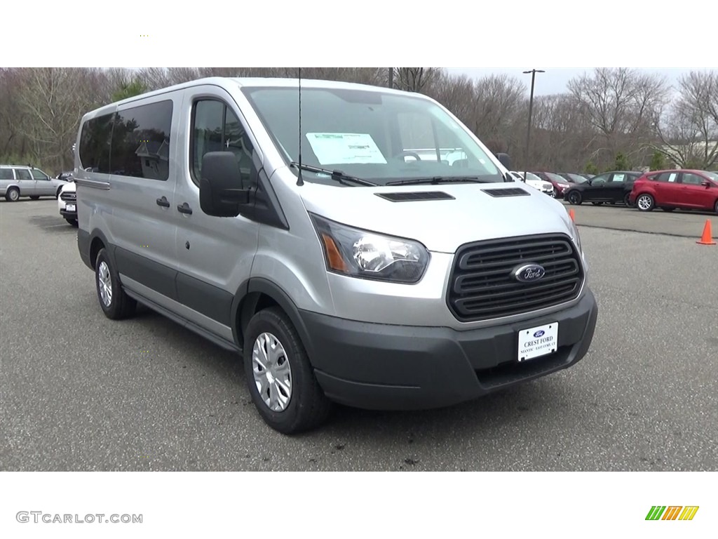 Ingot Silver 2018 Ford Transit Passenger Wagon XL 150 LR Regular Exterior Photo #126887844
