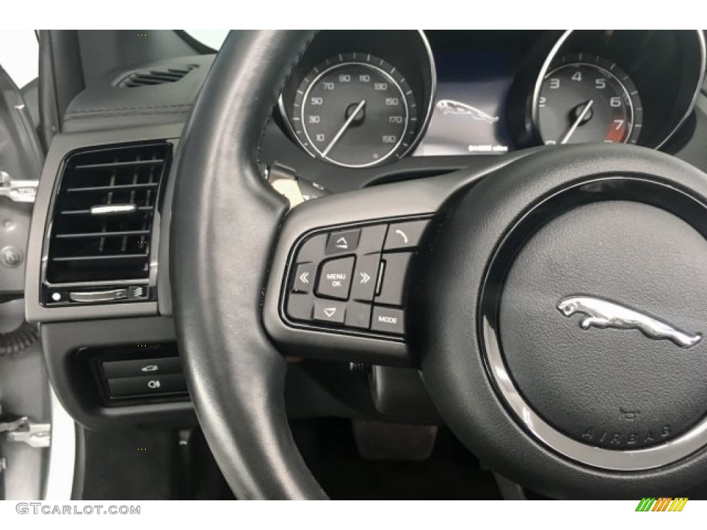 2015 Jaguar F-TYPE Convertible Jet Steering Wheel Photo #126887994