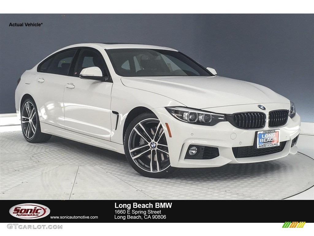 2019 4 Series 440i Gran Coupe - Alpine White / Black photo #1