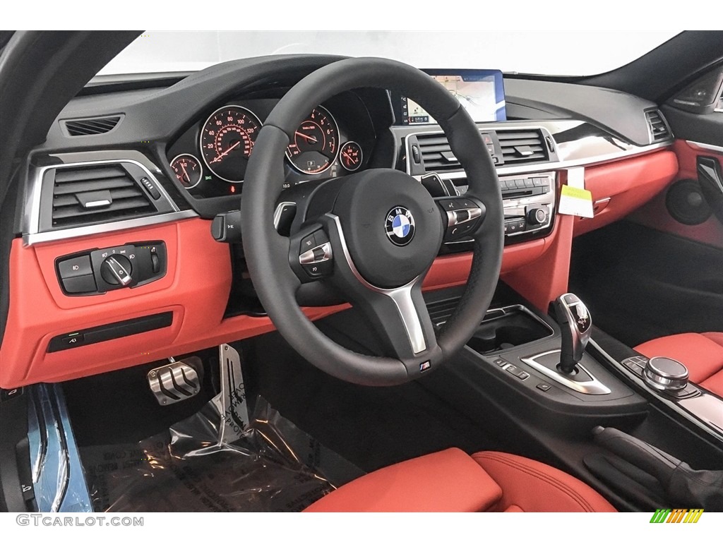 2019 BMW 4 Series 440i Coupe Coral Red Dashboard Photo #126889356