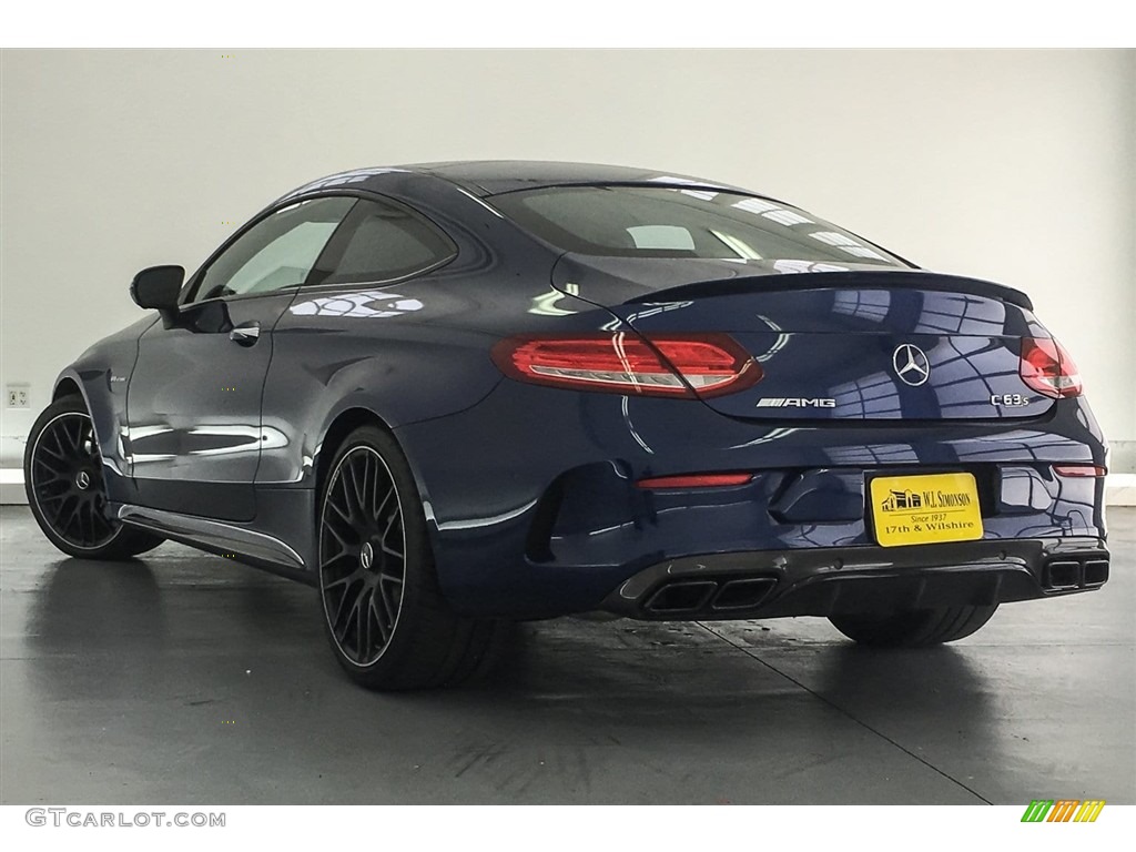 2018 C 63 S AMG Coupe - Brilliant Blue Metallic / Platinum White Pearl/Black photo #10