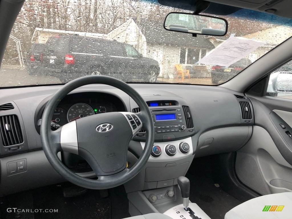 2008 Elantra GLS Sedan - QuickSilver Metallic / Gray photo #9