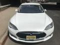 2014 Pearl White Tesla Model S   photo #5