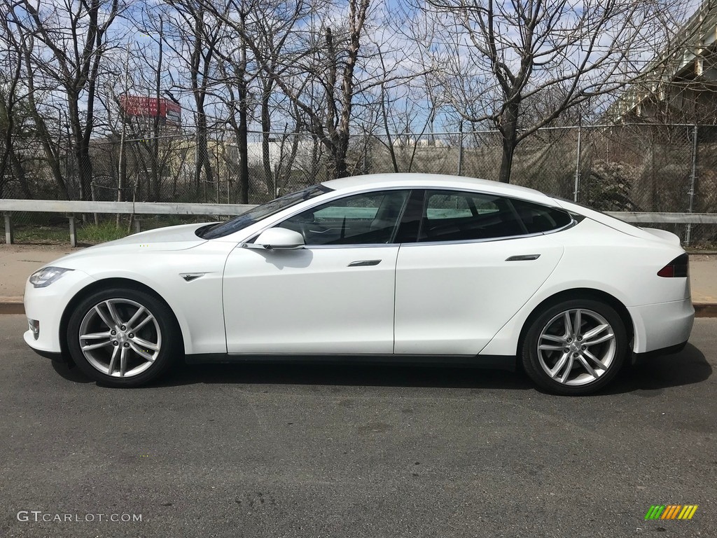 Pearl White 2014 Tesla Model S Standard Model S Model Exterior Photo #126898059