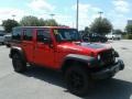 2018 Firecracker Red Jeep Wrangler Unlimited Willys Wheeler Edition 4x4  photo #7