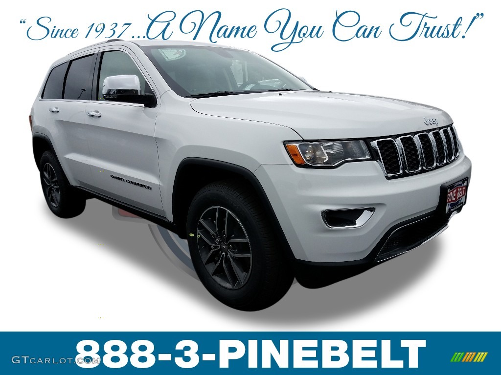 2018 Grand Cherokee Limited 4x4 - Bright White / Black/Light Frost Beige photo #1