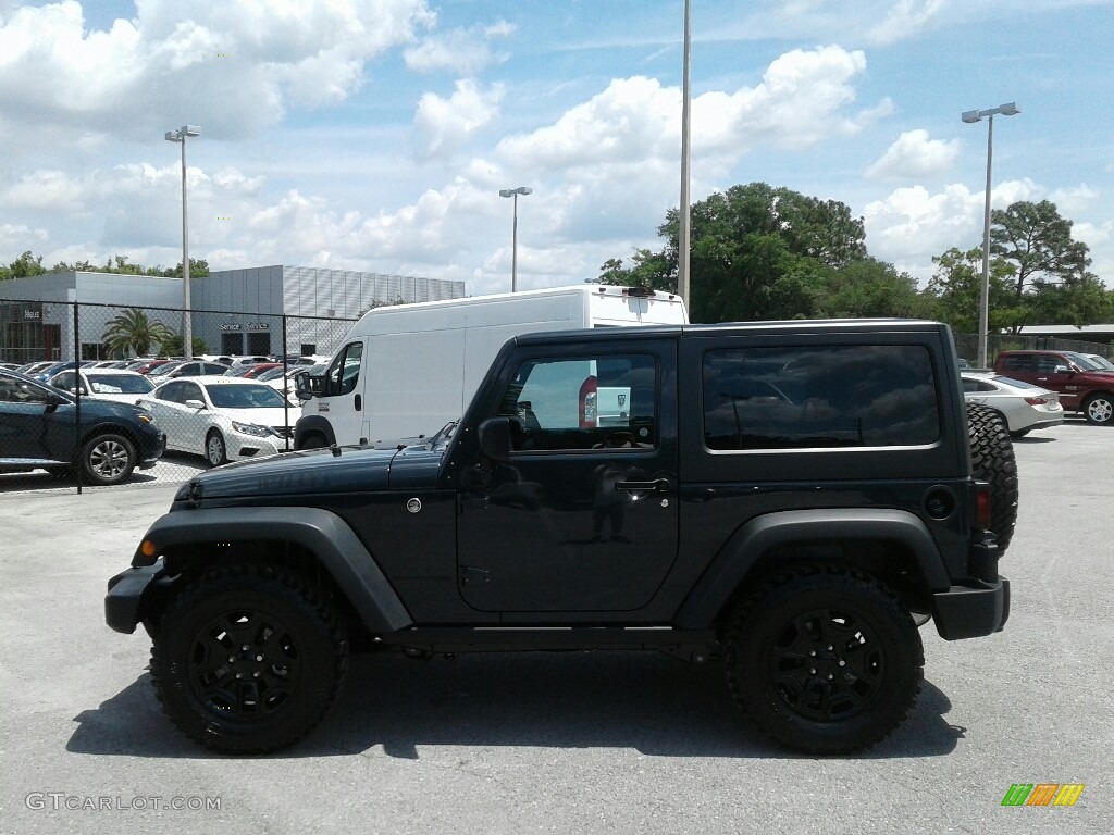 2018 Wrangler Willys Wheeler Edition 4x4 - Rhino / Black photo #2