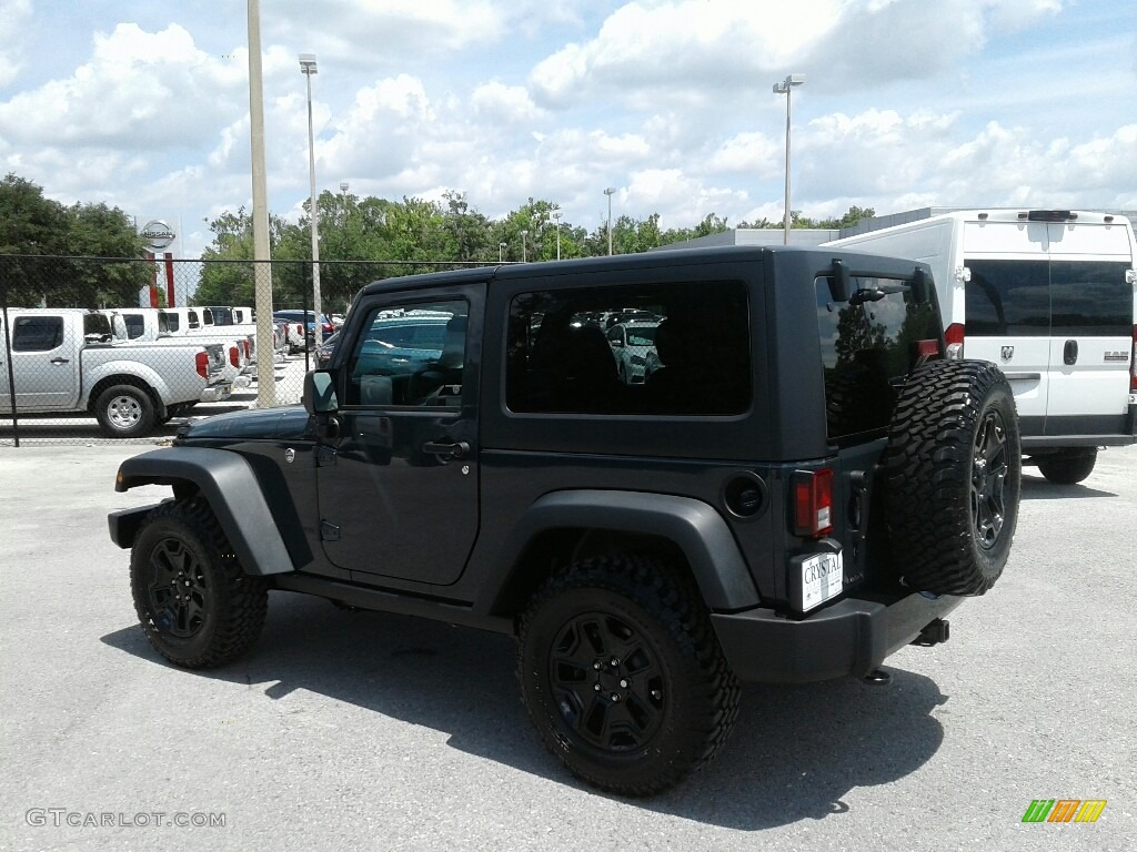 2018 Wrangler Willys Wheeler Edition 4x4 - Rhino / Black photo #3