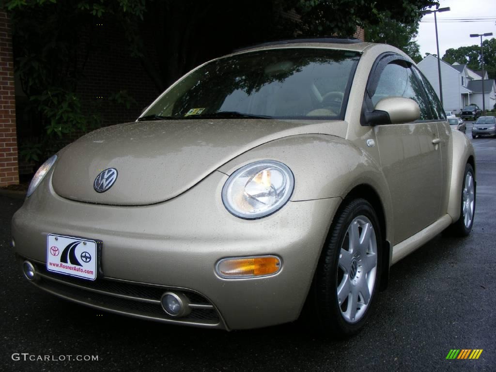 2001 New Beetle GLX 1.8T Coupe - Mojave Beige / Cream photo #1