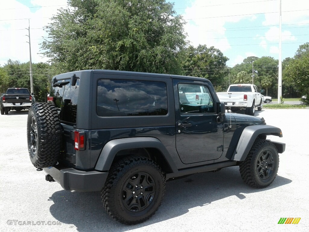 2018 Wrangler Willys Wheeler Edition 4x4 - Rhino / Black photo #5