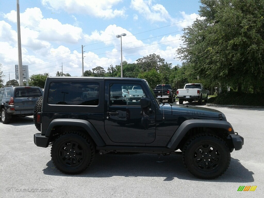 2018 Wrangler Willys Wheeler Edition 4x4 - Rhino / Black photo #6