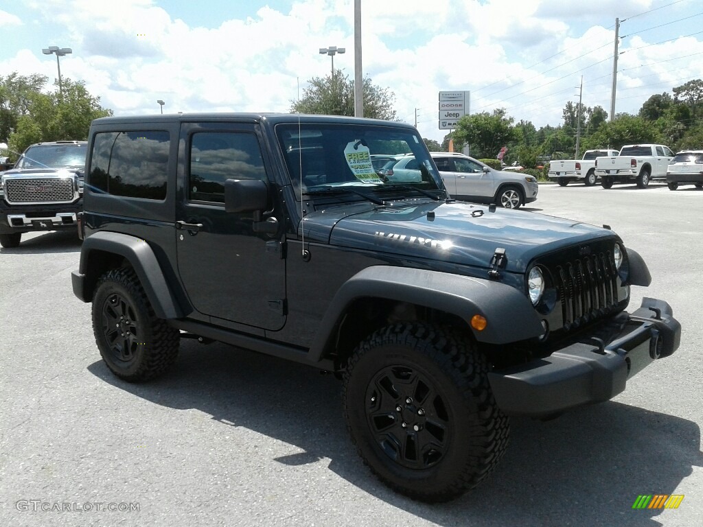 2018 Wrangler Willys Wheeler Edition 4x4 - Rhino / Black photo #7