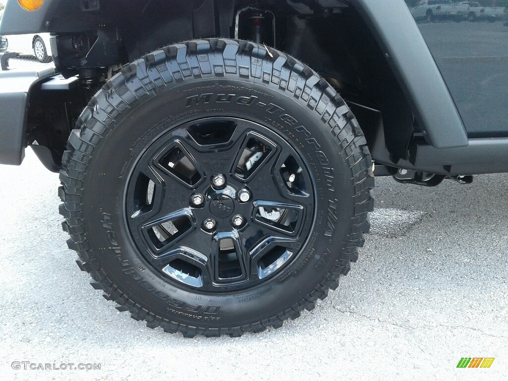 2018 Wrangler Willys Wheeler Edition 4x4 - Rhino / Black photo #18