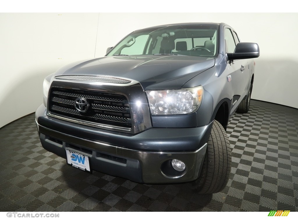 2009 Tundra SR5 Double Cab 4x4 - Slate Gray Metallic / Graphite Gray photo #7