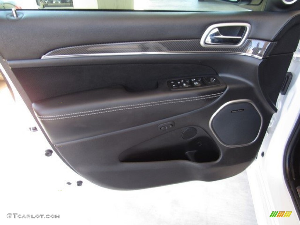 2017 Jeep Grand Cherokee SRT 4x4 Black Door Panel Photo #126900786