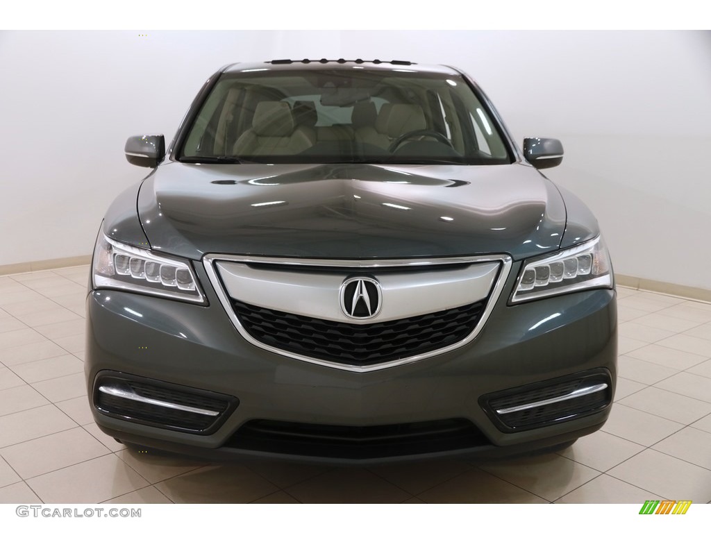 2015 MDX SH-AWD Technology - Forest Mist Metallic / Parchment photo #2