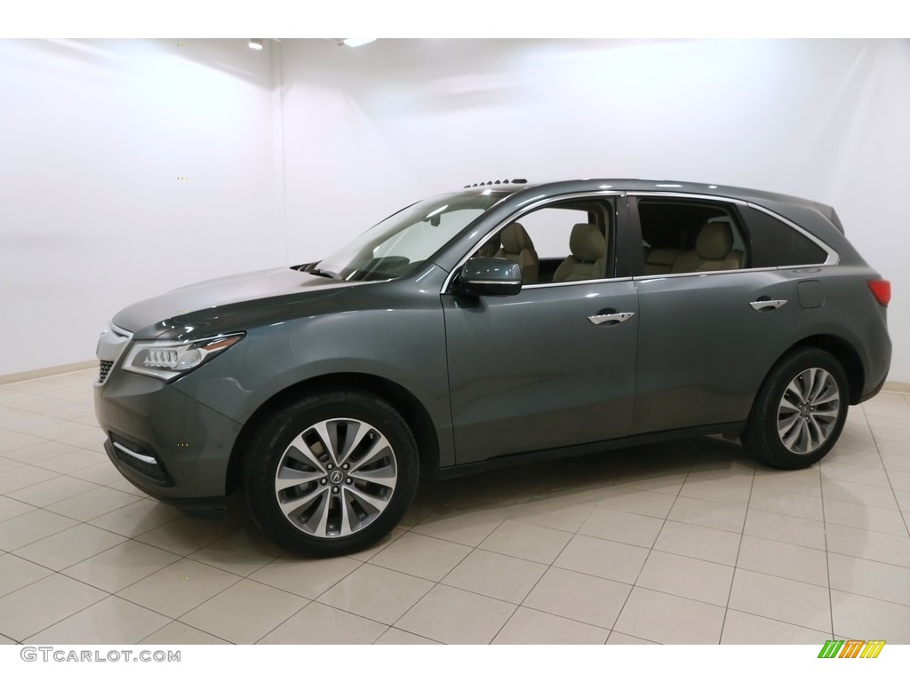 2015 MDX SH-AWD Technology - Forest Mist Metallic / Parchment photo #3