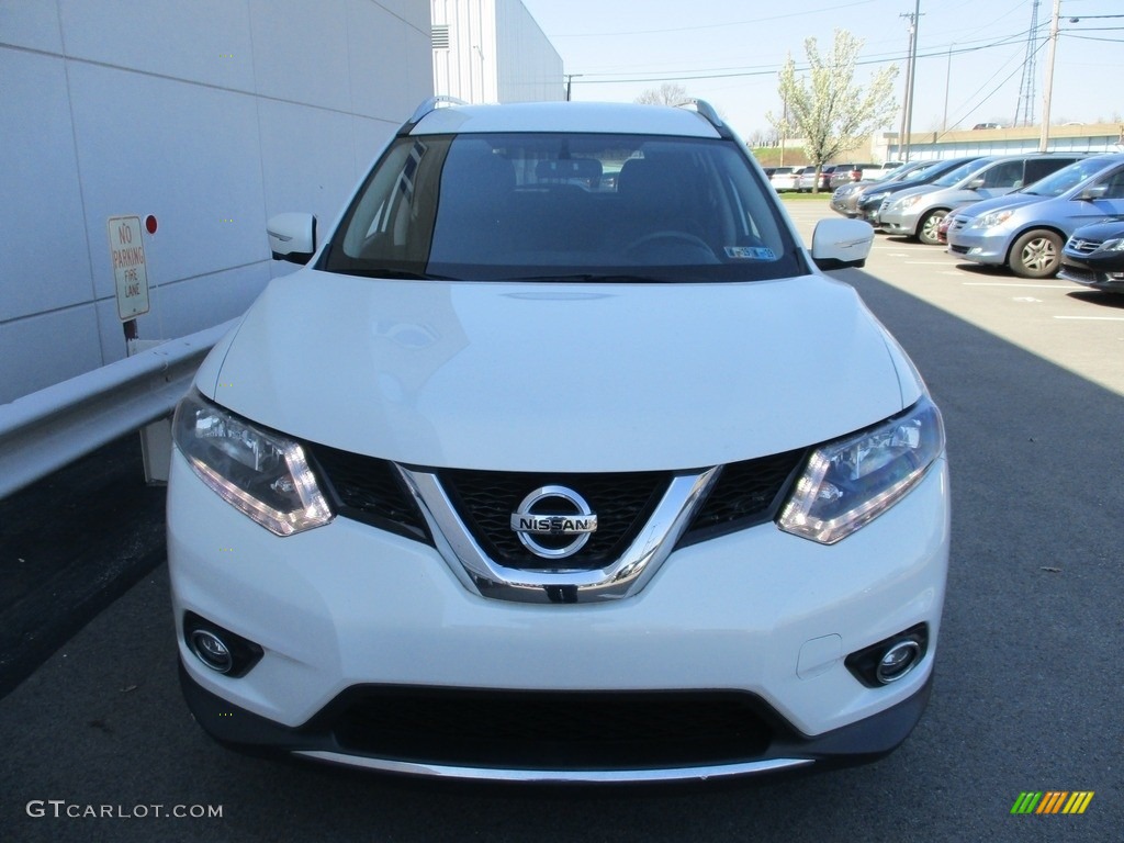 2014 Rogue S AWD - Moonlight White / Almond photo #9