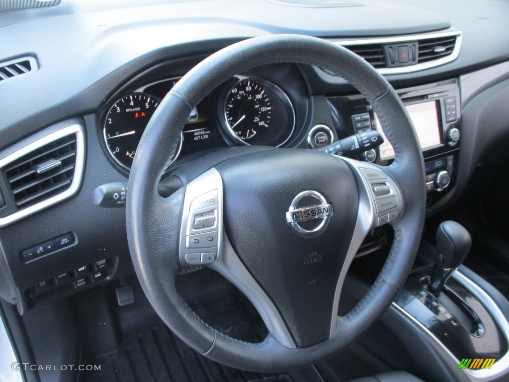 2014 Rogue S AWD - Moonlight White / Almond photo #14