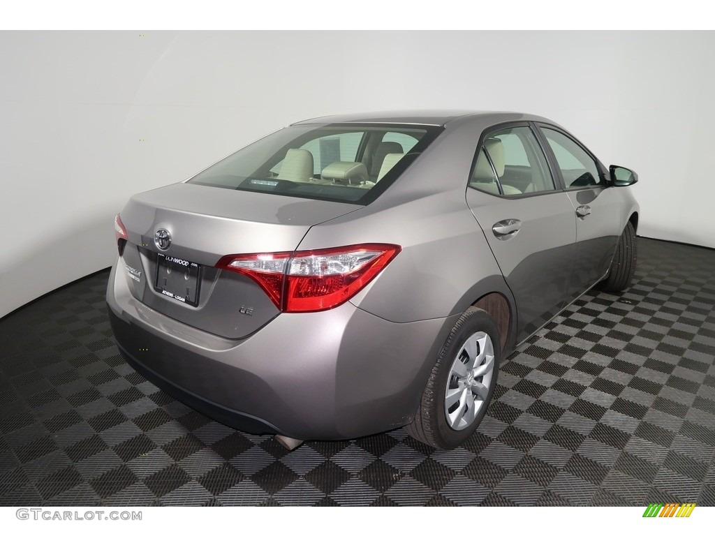 2016 Corolla LE - Brown Sugar Metallic / Ivory photo #13