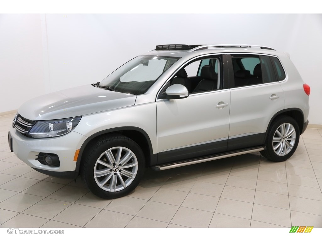 2014 Tiguan SEL - White Gold Metallic / Black photo #3