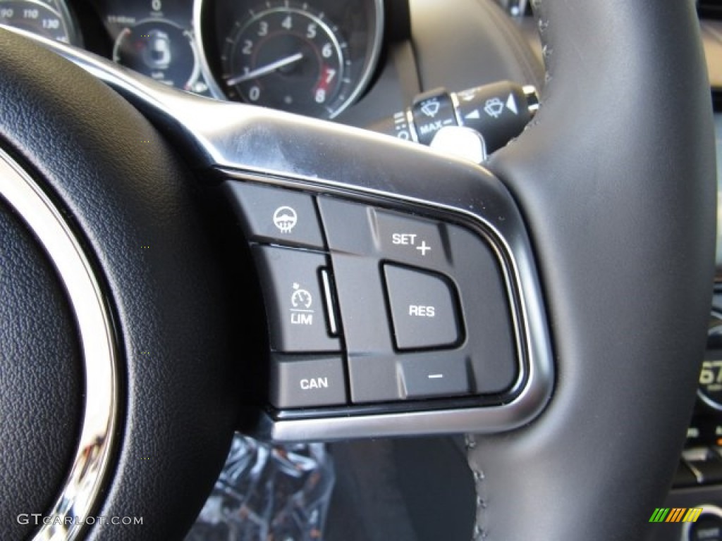 2018 Jaguar F-Type Coupe Ebony Steering Wheel Photo #126910605