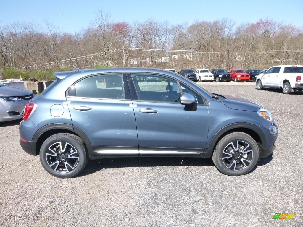 2018 500X Pop AWD - Blue Sky Metallic / Black photo #6