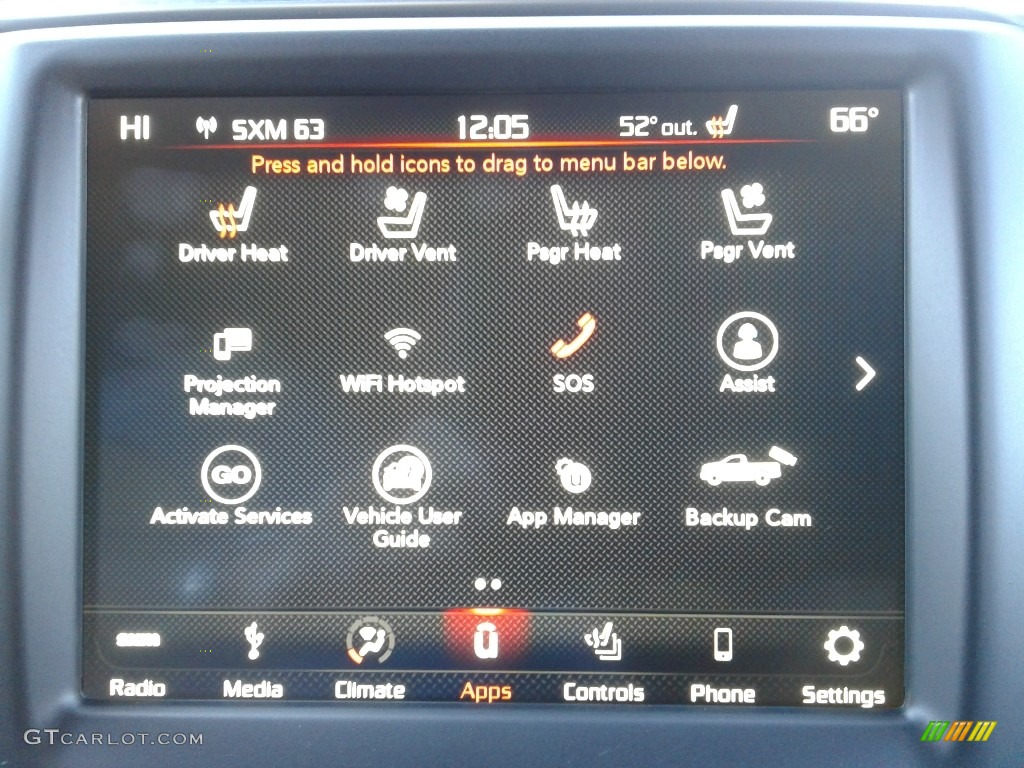 2018 Ram 2500 Power Wagon Crew Cab 4x4 Controls Photo #126911601