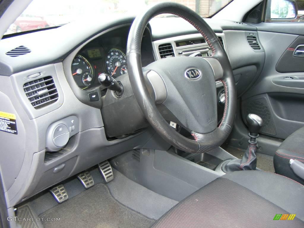 2008 Rio LX Sedan - Sunset Orange / Gray photo #5