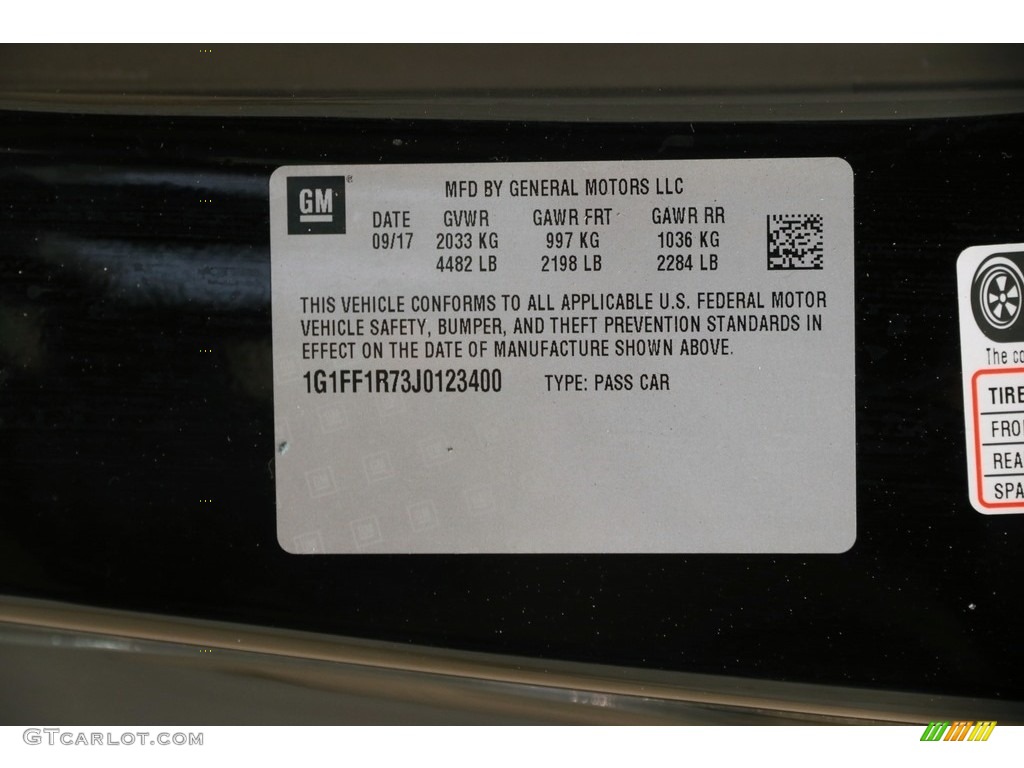 2018 Camaro SS Coupe - Black / Jet Black photo #19