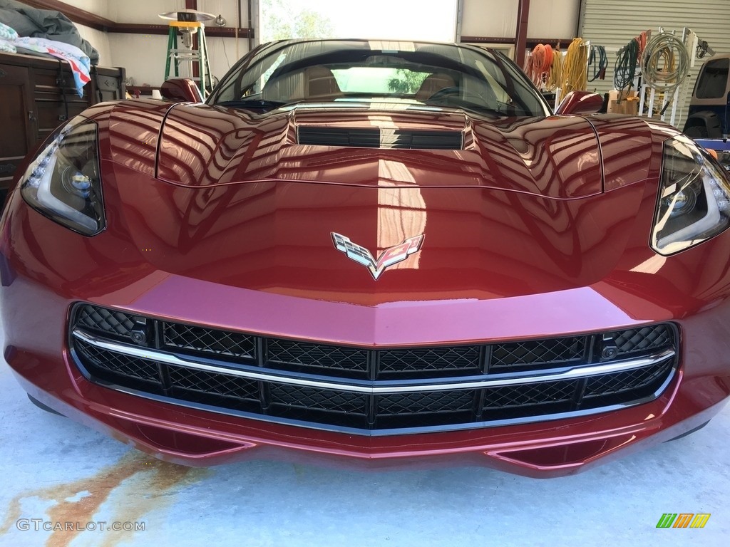 2016 Corvette Stingray Coupe - Long Beach Red Metallic Tintcoat / Kalahari photo #14