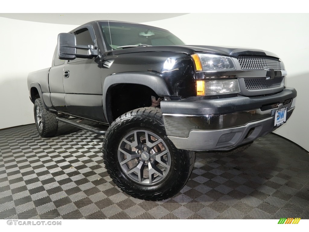 2003 Silverado 1500 LS Extended Cab 4x4 - Dark Gray Metallic / Dark Charcoal photo #1