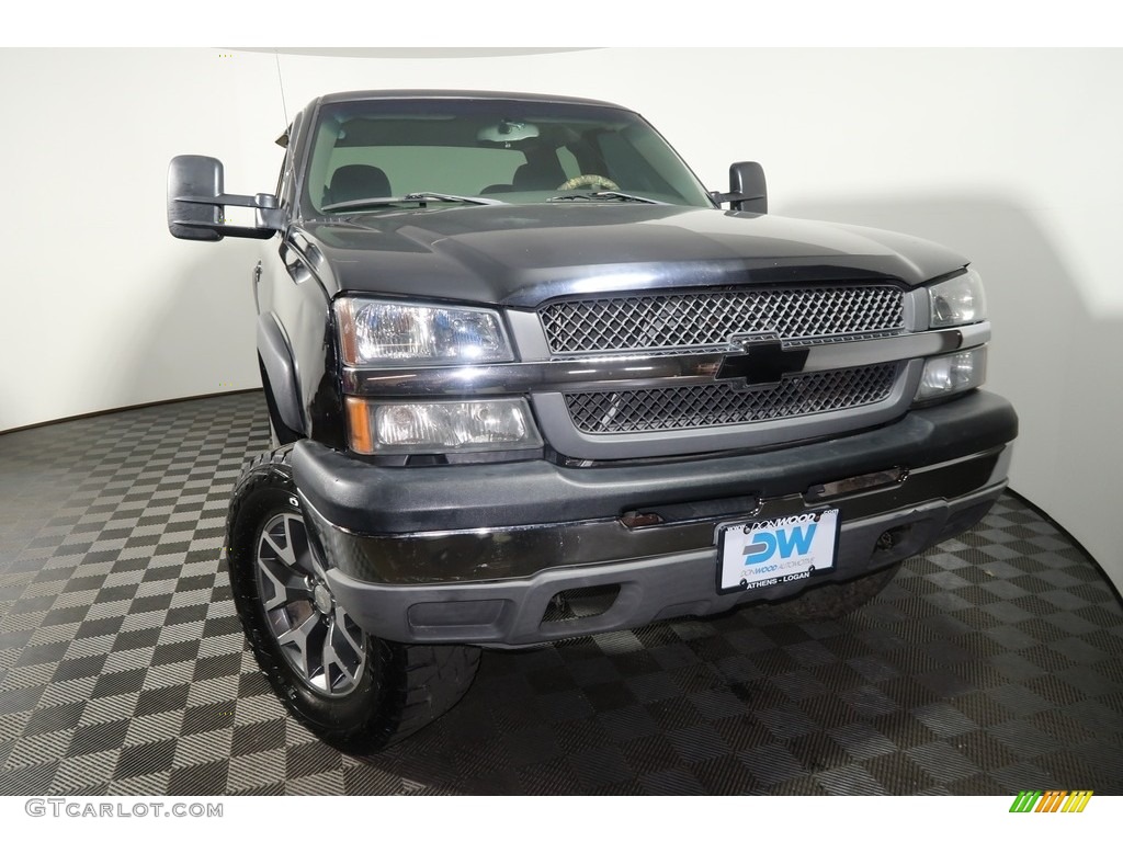 2003 Silverado 1500 LS Extended Cab 4x4 - Dark Gray Metallic / Dark Charcoal photo #3