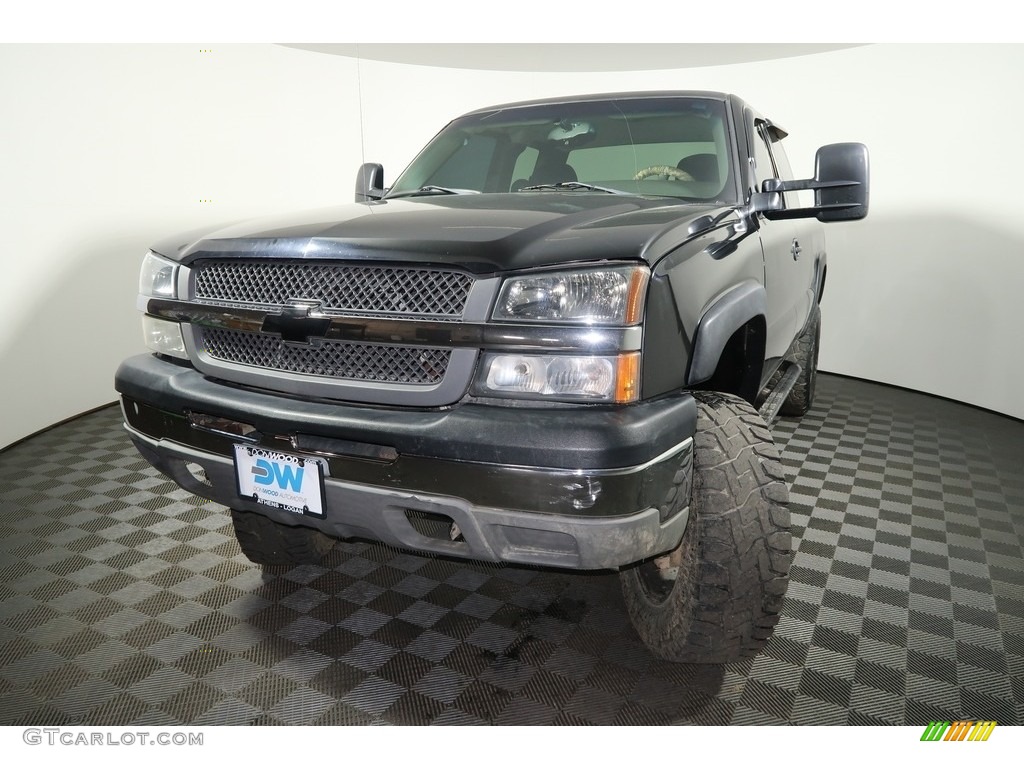 2003 Silverado 1500 LS Extended Cab 4x4 - Dark Gray Metallic / Dark Charcoal photo #5