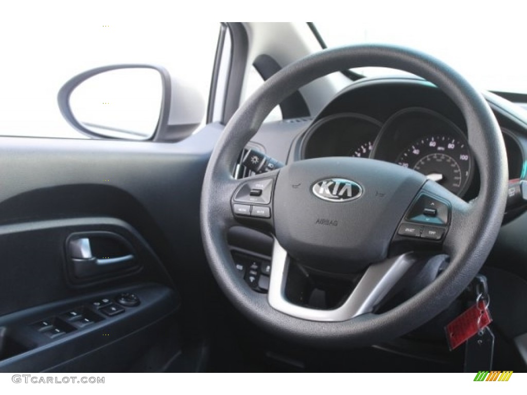 2013 Rio LX 5-Door - Bright Silver / Black photo #27